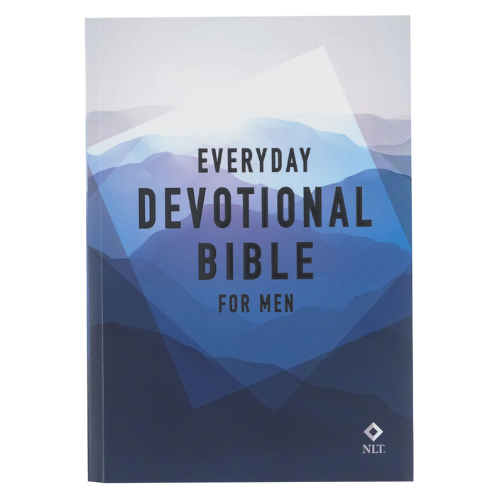 Devotional Bible Nlt For Men Softcover - Blue