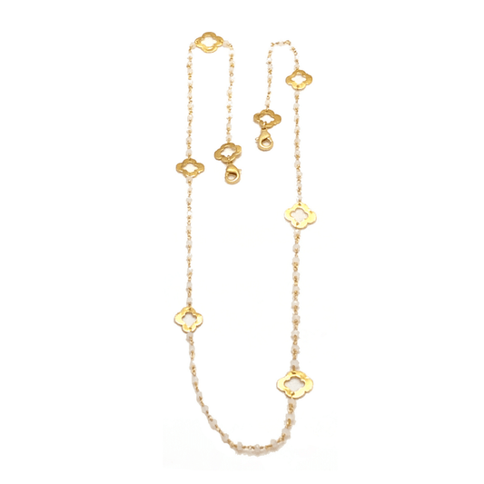 DISCONTINUED -Moonstone Face Mask Chain | Monica Mauro