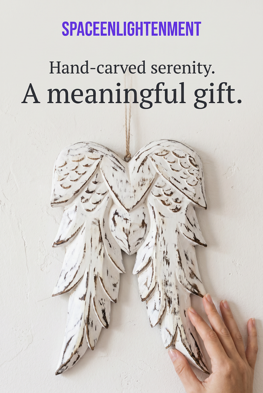 Double Angel Wing Distressed Hand Crafted