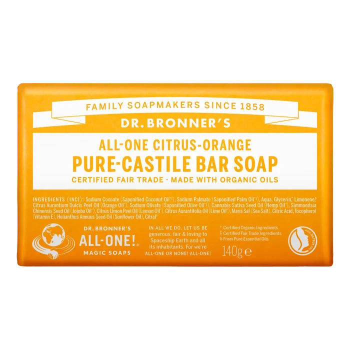 Dr. Bronner's Castile såpe Sitrus og appelsin