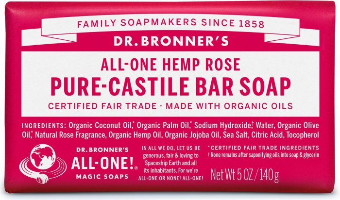 Dr. Bronner's: Pure-Castile Bar Soap