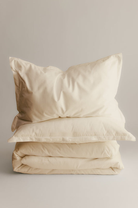 Duvet Cover and Sham Set in Natural