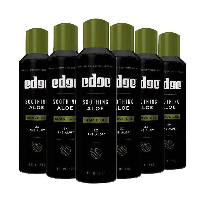 Edge - Soothing Aloe Shaving Gel -  7 Oz - 6 Pack