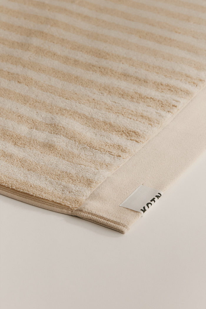 Egyptian Cotton Hand Towel (2 Pack) in Wood Ash Stripe