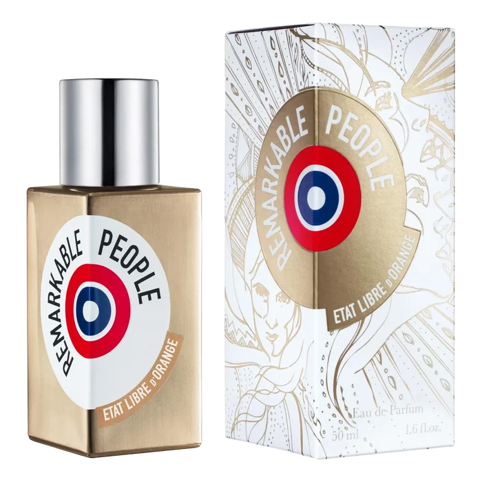 Etat Libre d'Orange Remarkable People Eau de Parfum 50 ml i gullfarget flaske med hvit eske