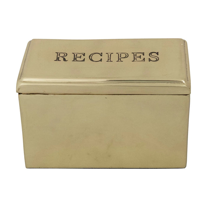 Etched Recipes Box #DG1619