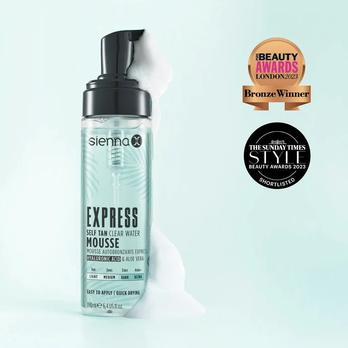 Sienna X Express Self Tan Clear Water Mousse