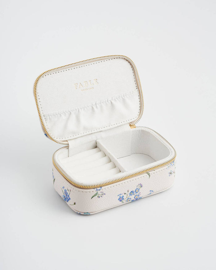 Floral Cream Jewellery Box