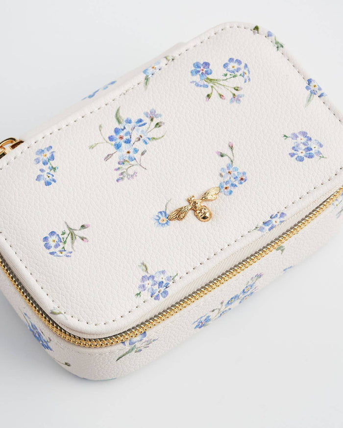 Floral Cream Jewellery Box