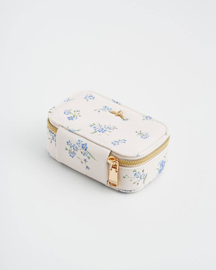 Floral Cream Jewellery Box