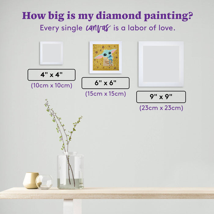 Frameables™ - Grogu™ Galactic Hug - Diamond Art Club DIY Kit