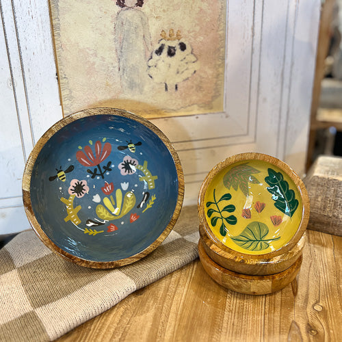 Frida Wood Serving Bowl