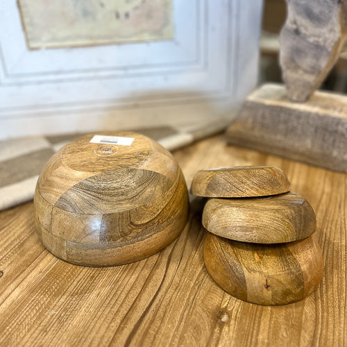 Frida Wood Serving Bowl