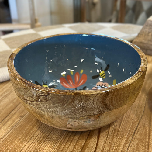 Frida Wood Serving Bowl