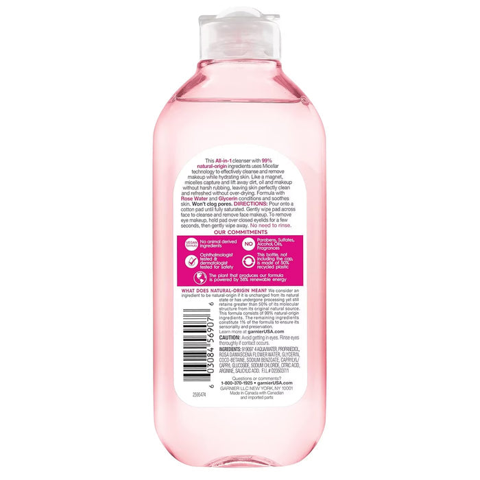 Garnier SkinActive Micellar Rose Water - 13.5 oz - 12 Pack