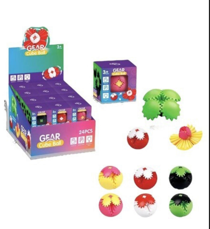 Gear Fidget Ball 2 Tone 6.5cm