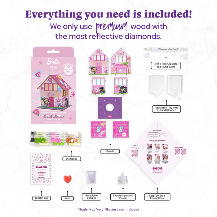 Gem House - Barbie’s Villa - Diamond Art Club DIY Kit