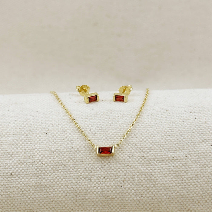 GoldFi 18k Gold Filled Celebration Birthstone Earrings