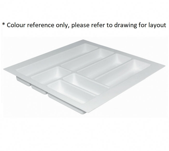 Hafele Classico 500 Cutlery Tray Suits 700mm Drawer