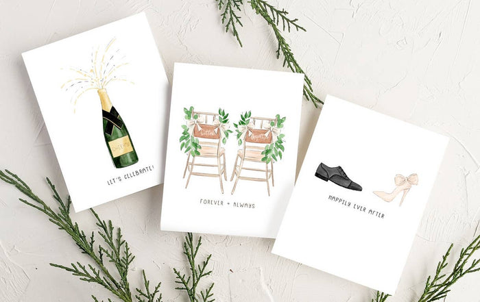 Happily Ever After Mr + Mrs Newlywed Greeting Card - Magnolia Lane co. Home + Garden + Gift