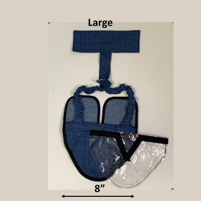 L (most chickens and ducks) / Denim Blue / Wrap around