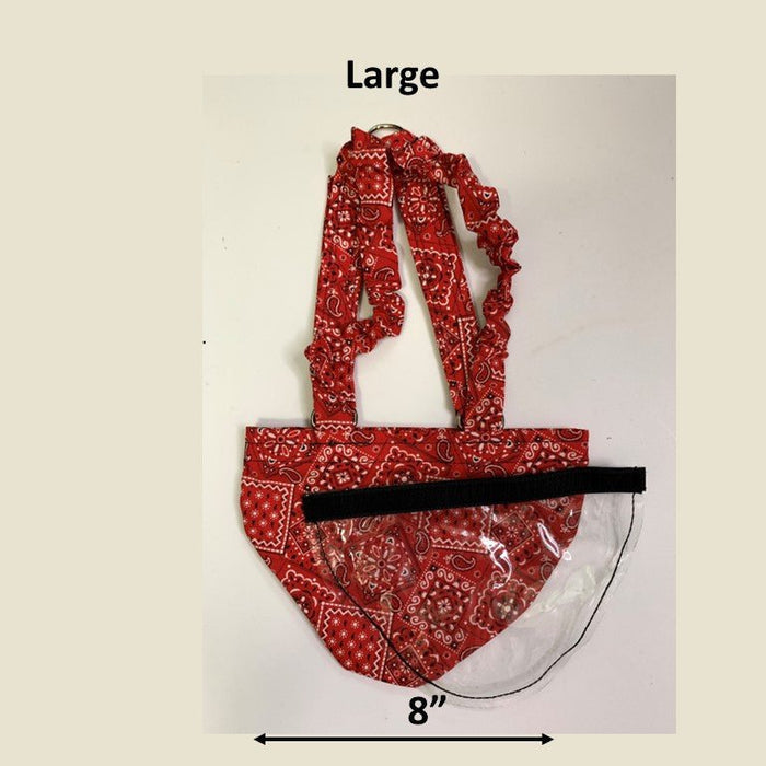 L (most chickens and ducks) / Red Bandana / Bikini bottom