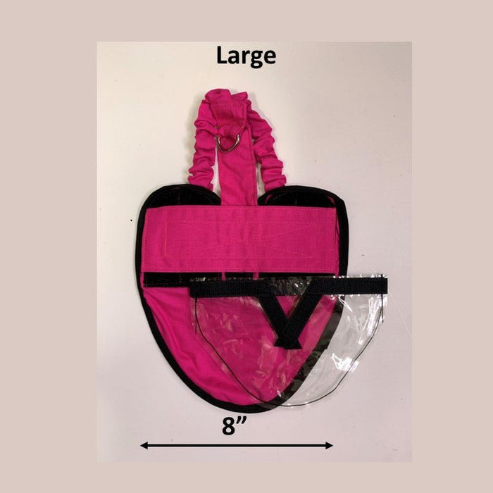L (most chickens and ducks) / Flamingo Pink / Wrap around
