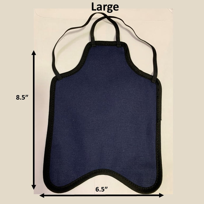 Navy / Large (Most Standard Chickens) / Double Strap (crosses under neck)