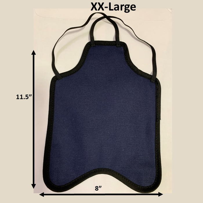 Navy / XXL (Extra Large Chickens/Small Turkeys) / Double Strap (crosses under neck)
