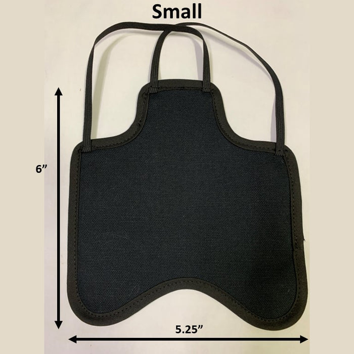 Black / Small (Bantams) / Double Strap (crosses under neck)