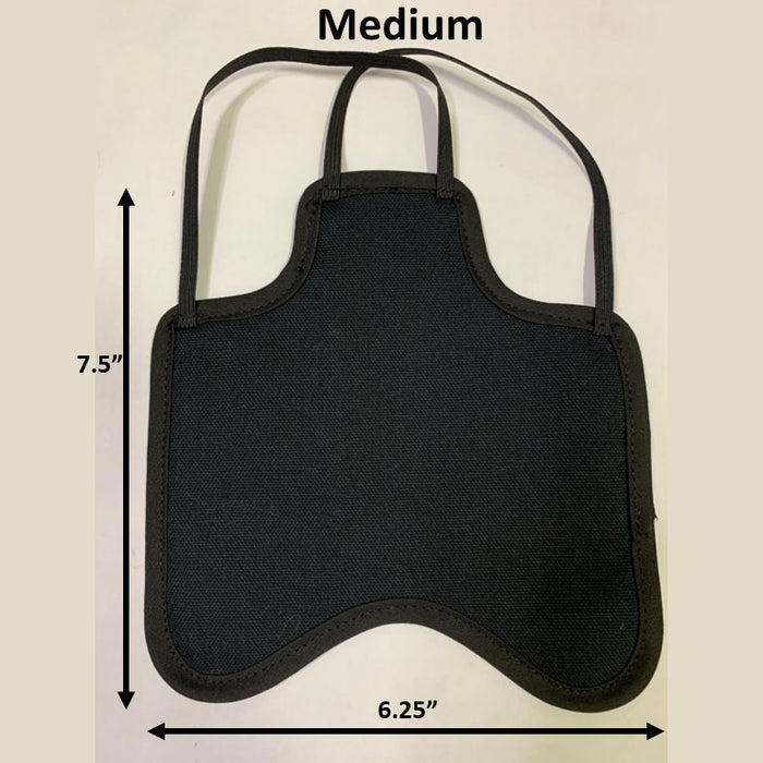 Black / Medium (Bantams) / Double Strap (crosses under neck)