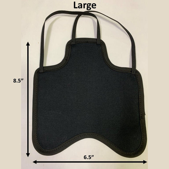Black / Large (Most Standard Chickens) / Double Strap (crosses under neck)