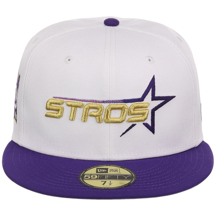 Houston Astros Side A: Track One New Era 59FIFTY (White/Purple)
