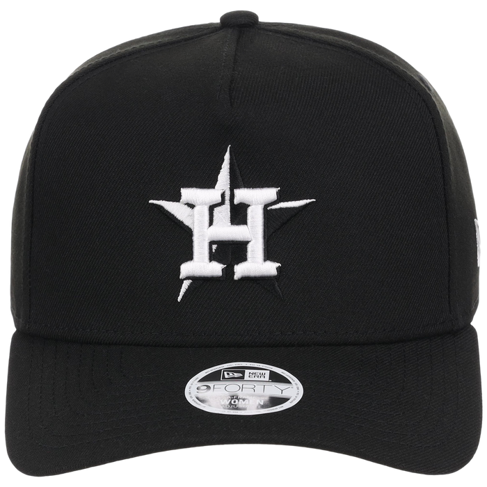 Houston Astros Women's New Era 9FORTY Black A-Frame