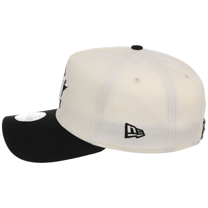 Houston Astros Women's New Era 9FORTY Chrome x Black A-Frame