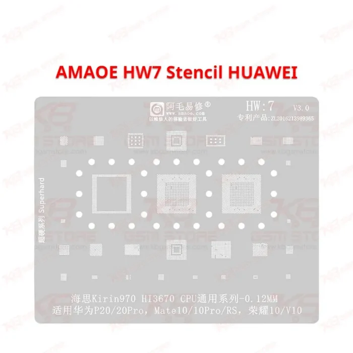 HUAWEI HW7 Stencil AMAOE