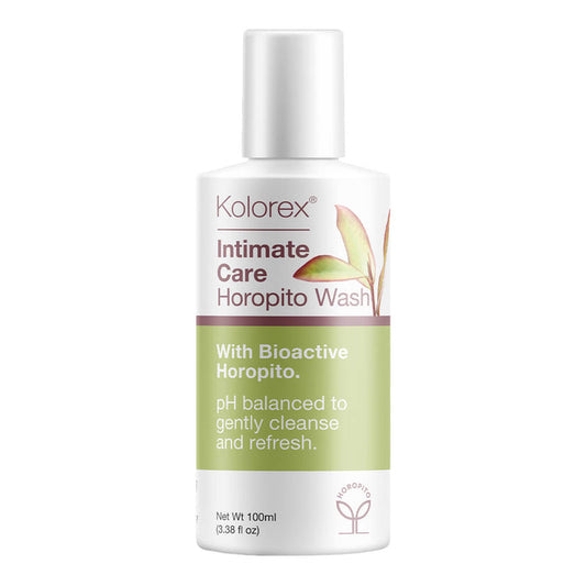 Kolorex Intimate Care Horopito Wash bottle on a white background.