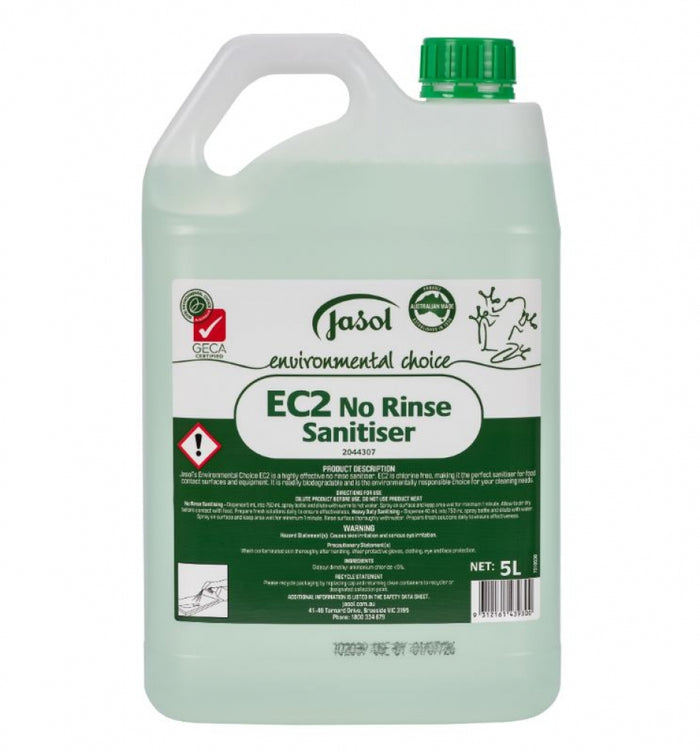 Jasol Environmental EC2 No Rinse Sanitiser