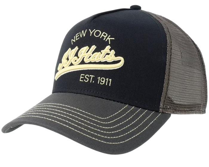 JJ HATS TRUCKERCAP, NEW YORK EST.1911
