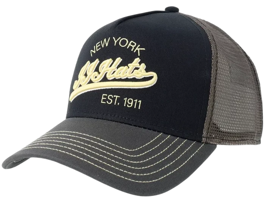 JJ HATS TRUCKERCAP, NEW YORK EST.1911