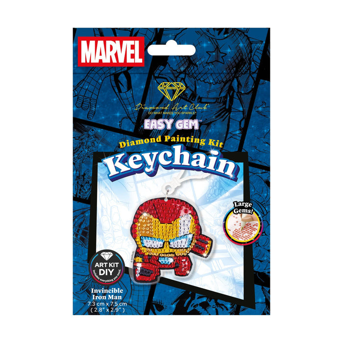 Keychain - Invincible Iron Man™ - Diamond Art Club DIY Kit
