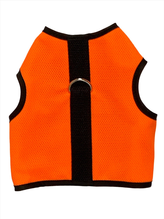 Kitty Holster Cat Harness (Made in the USA Koolnit Mesh) Safety Orange