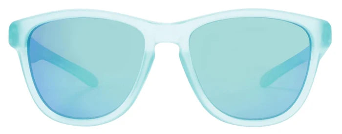 Kreedom Good Times Sunglasses Crystal Clear Blue Mirror