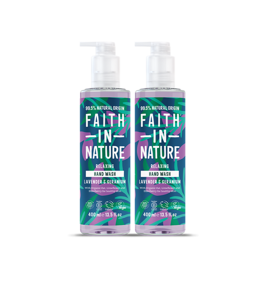Lavender & Geranium hand wash duo