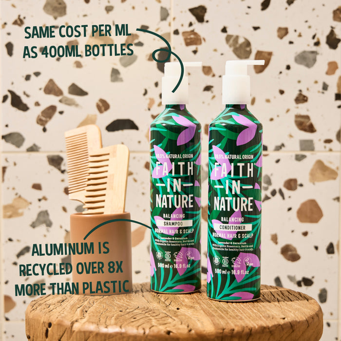 Faith In Nature 500ml aluminium lavender shampoo