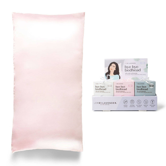 Lemon Lavender Silky Satin Pillowcase
