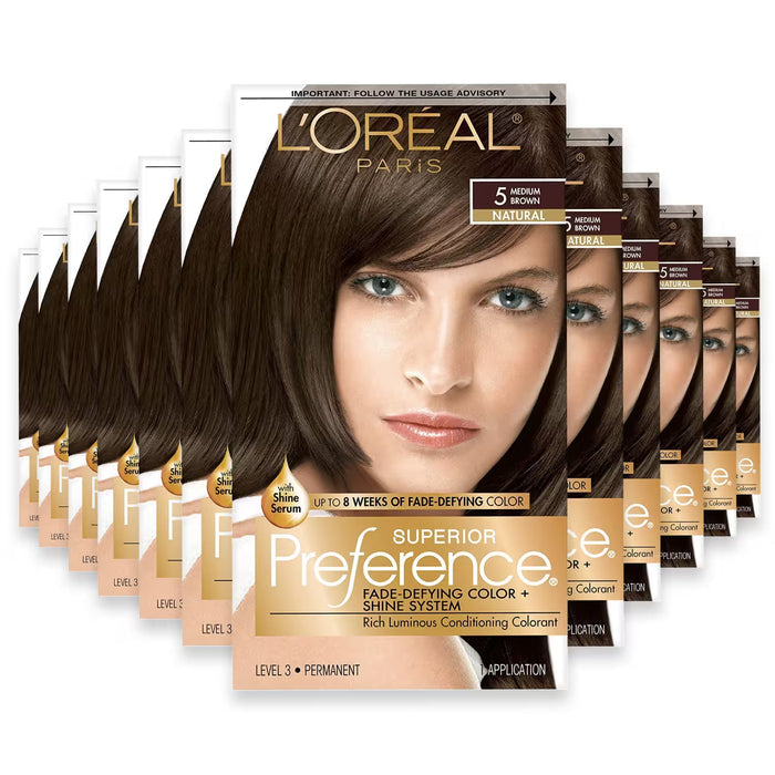 L'Oréal Paris Superior Preference 5 Medium Brown Hair Color Kit - 12 Pack