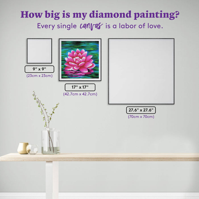 Lotus Pond - Diamond Art Club DIY Kit