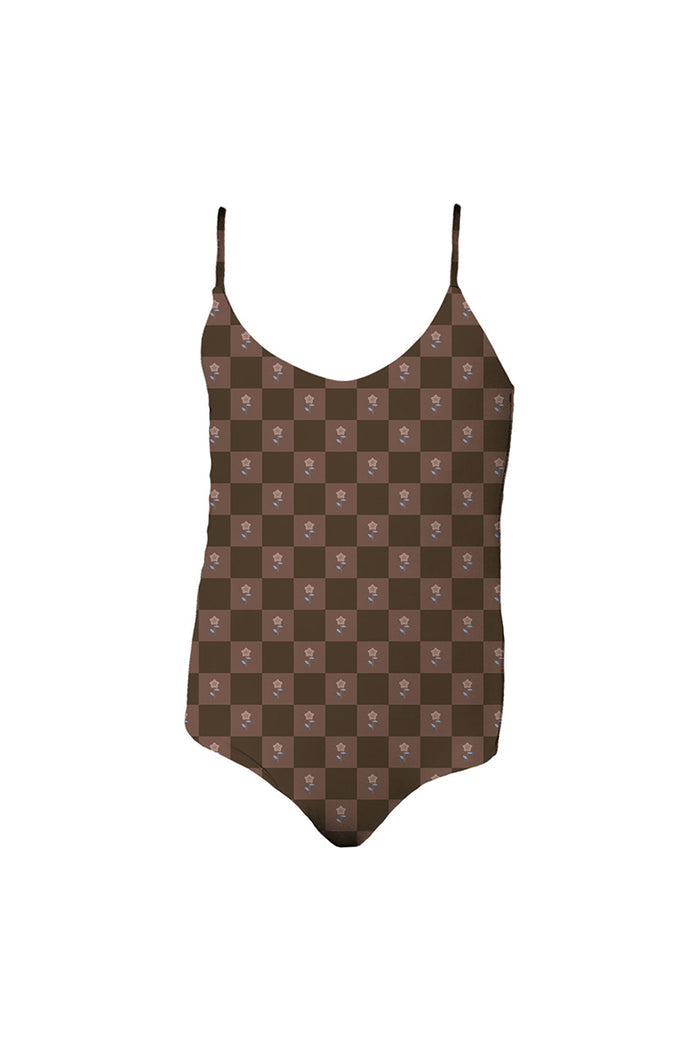 MAI Littles Everyday Bodysuit (Daisy Check, Sahara Dusk)