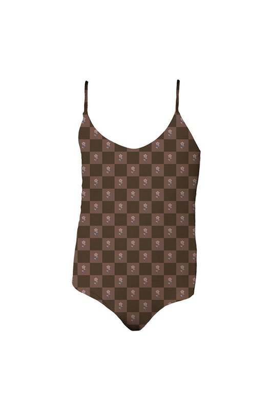 MAI Littles Everyday Bodysuit (Daisy Check, Sahara Dusk)